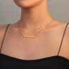 Atoztide Personalized Custom Name Necklace for Women Color Bead Link Chain Stainless Steel Letter Fashion Pendant Jewelry Gift