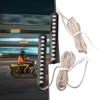Motorcycle 12 LED 6W Amber License Plate Light Bar