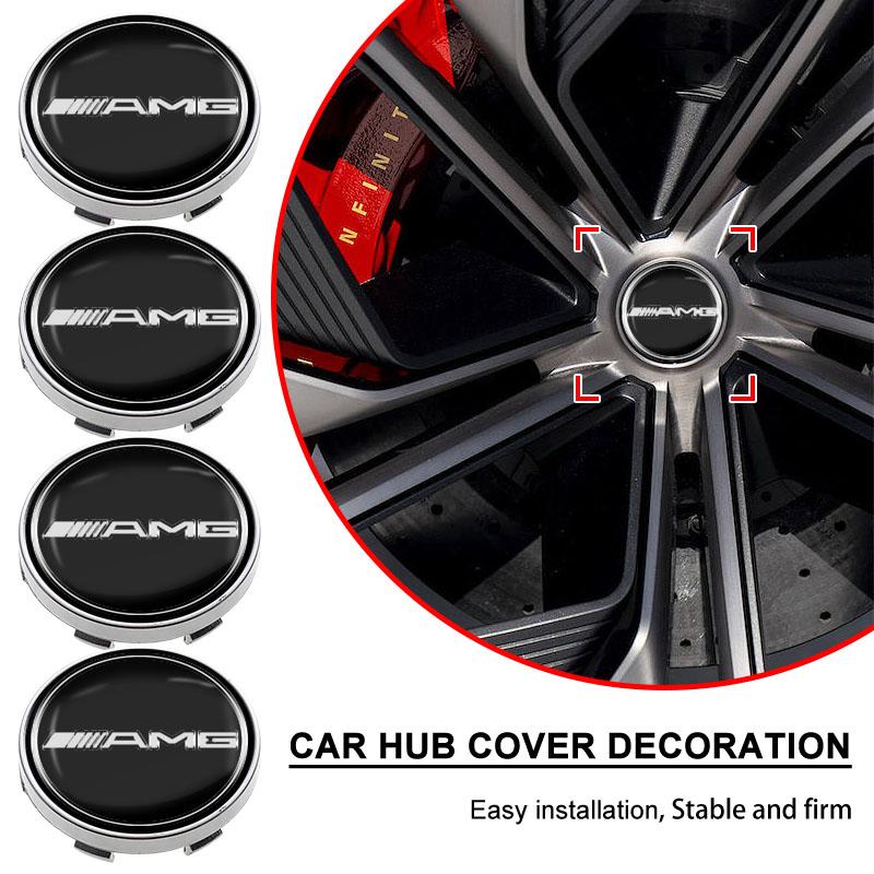 New Car Wheel Hub Center Caps Rims Car Series Auto Rims Wheels Stickers For Mercedes Benz AMG W204 W213 W205 W211 W212 W176 CL9