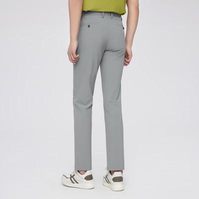 K-Boxing Men's Business Casual Straight-Fit Micro-Elastic Pants