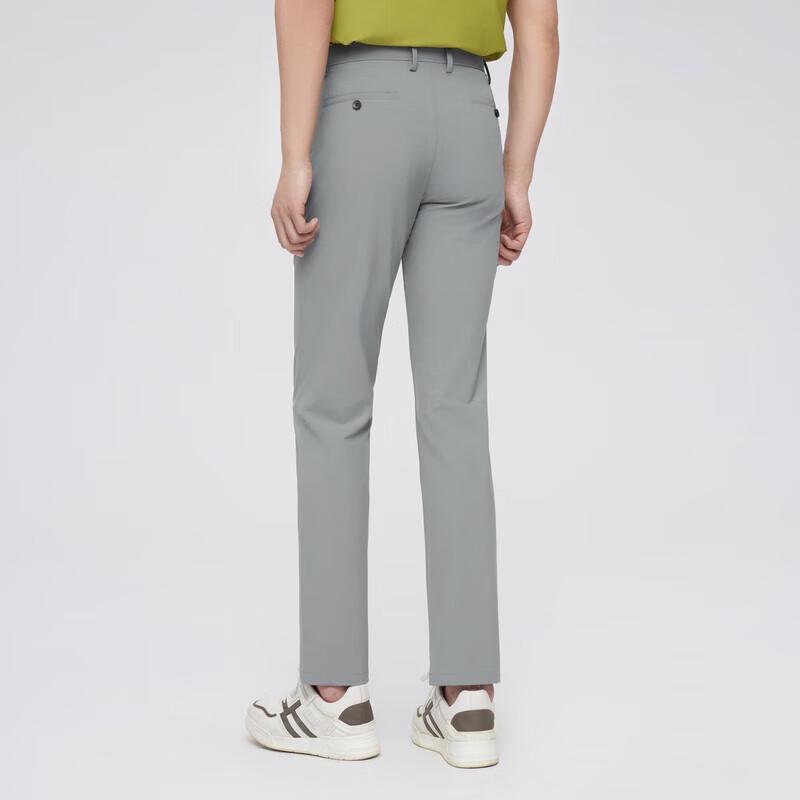 

K-Boxing Men s Business Casual Straight-Fit Micro-Elastic Pants 33