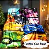 Coperta da collezione Pika Ball con nome personalizzato Coperta ideale per il letto Perfetta per Viaggi, Campeggio, Soggiorni, Uffici, Divani, Regalo di Natale per Fan