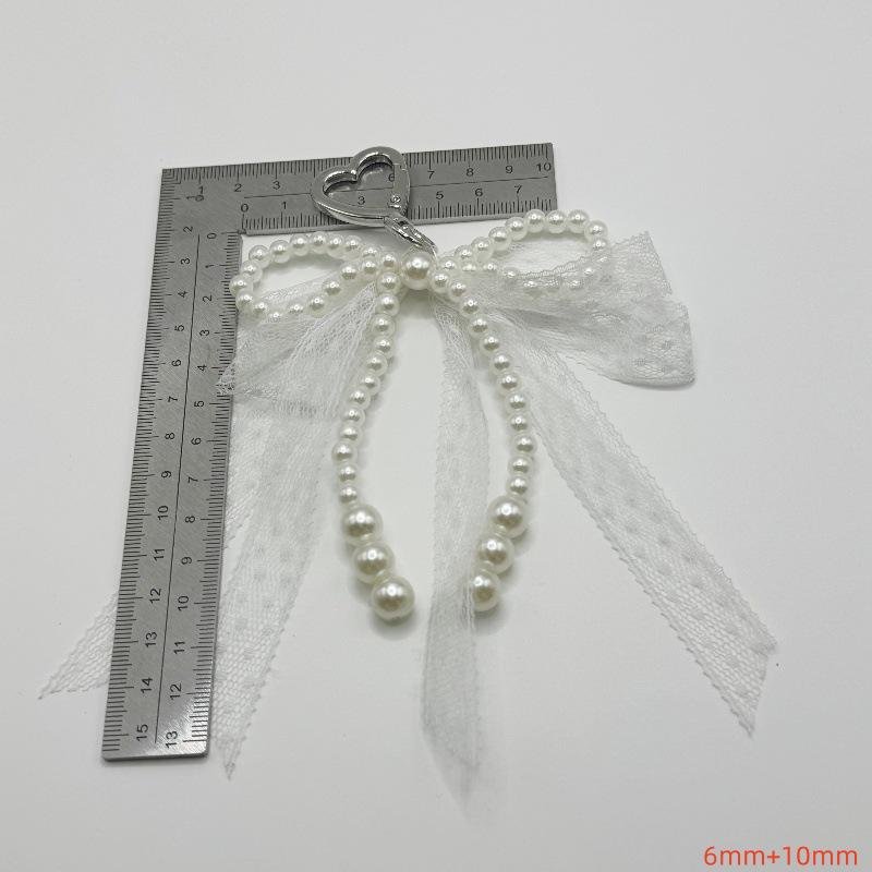 Korean Pearl Bow Shoe Buckle: Versatile Pearl String Shoe Accessory for Sneakers