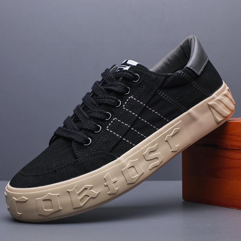 Fashion Spring Summer Men's Casual Boat Shoes Lightweight Slip-on Driving Shoes Men Low-cut Breathable Canvas Men Shoes Loafers SS24806