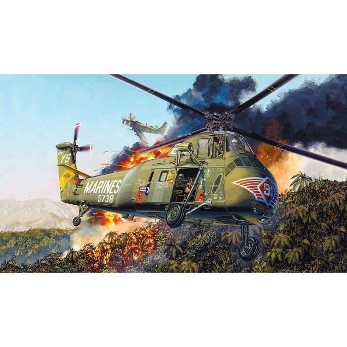 TRUMPETER - Maquette Hélicoptère H-34 Us Marines Trumpeter 02881 1/48ème Maquette Char Promo - Ref : 10268