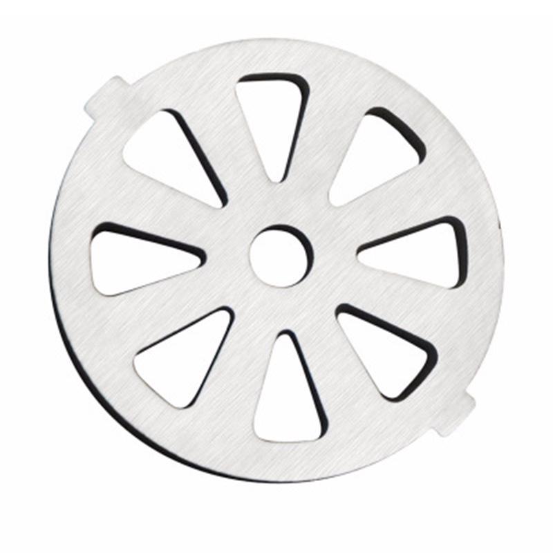 Parti del tritacarne in acciaio inossidabile con piastra forata per tritacarne 5# per uso domestico da 55 mm