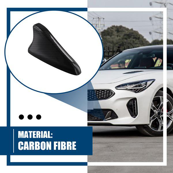 Real Carbon Fiber Antenna Decorative Cover for 2018-2023 Kia Stinger