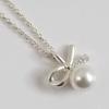 Women's Daily Accessory Ribbon Swallow Pearl Necklace