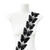 Black Butterfly Handmade Staple Sequins Barcode Cloth Sticker Clothing Lolita Skirt Hair Accessories Lace Accessories