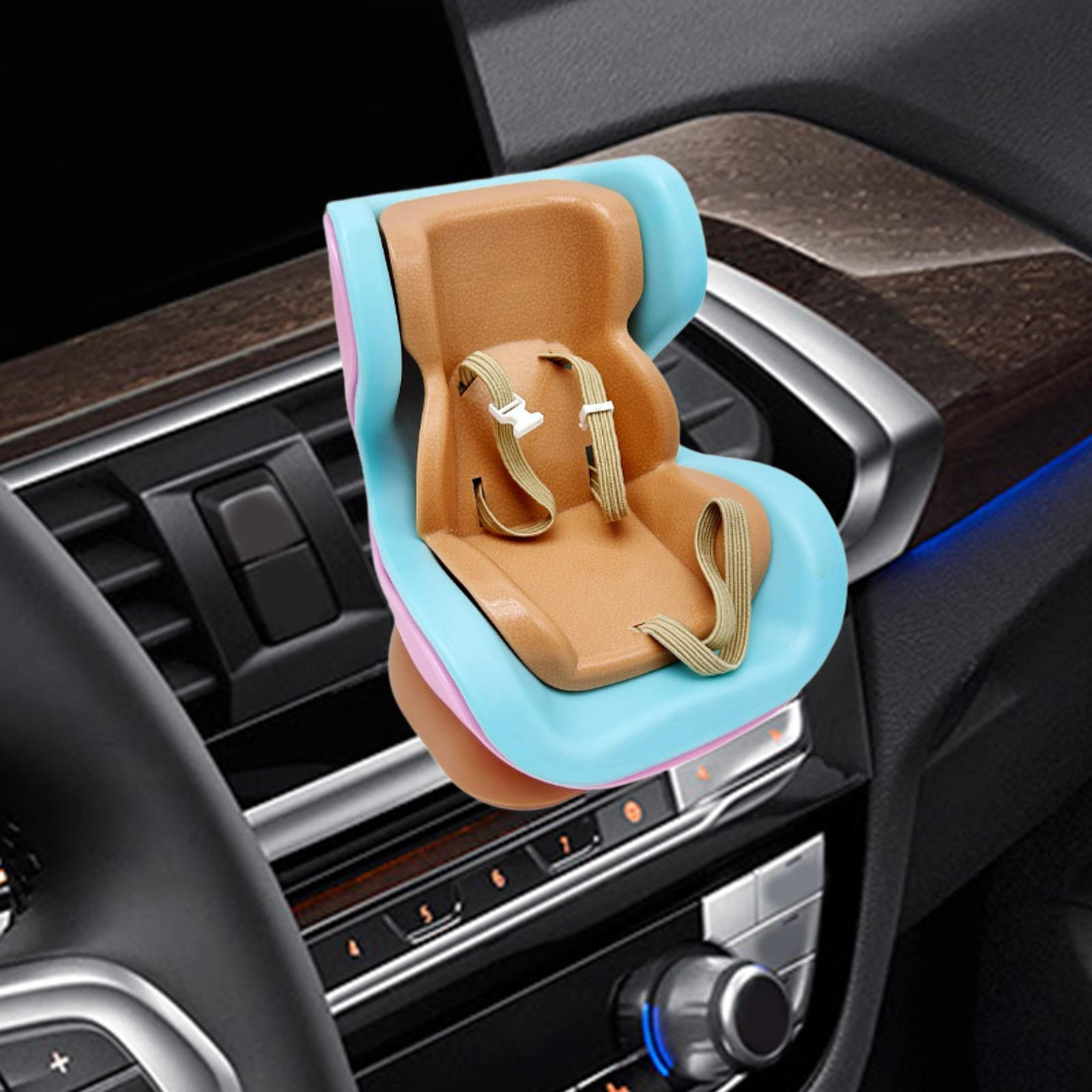 

Автомобильное кукольное сиденье-кресло, подарок на день рождения, декоративное, милое, легко устанавливается, аксессуары для интерьера автомобиля Khaki Blue