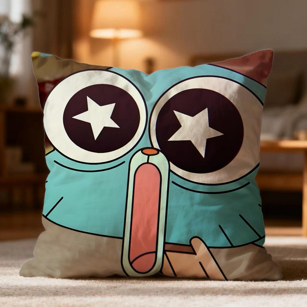 Federa Cuscino Calda T-TThe Amazing World Of Gumball Morbida Lavabile per Divano Letto Viaggio Ufficio