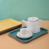 Rectangular Serving Tray Anti Slip Scratch Resistant Plastic Food Household Tea Kitchen Supplies