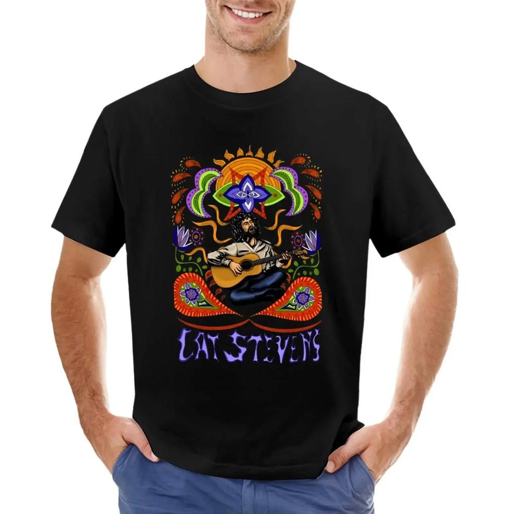 Cat Stevens T-shirt Short sleeve tee Blouse blanks graphic t-shirts big and tall