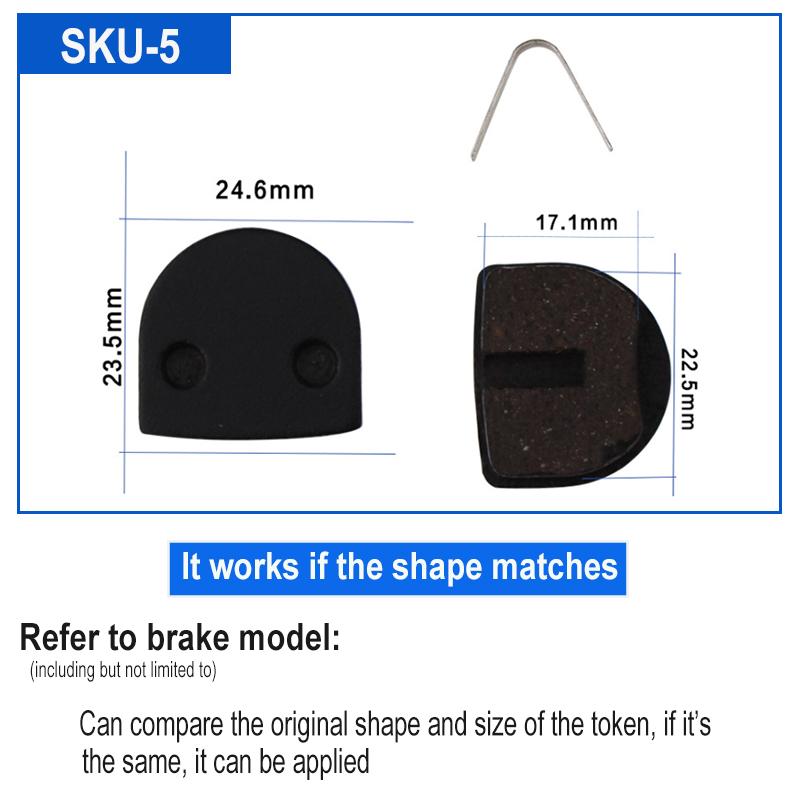 4 par Resin sykkel sykkel skive bremseklosser for SHIMANO SRAM AVID HAYES Magura Formula og scooter sykkel skive bremse