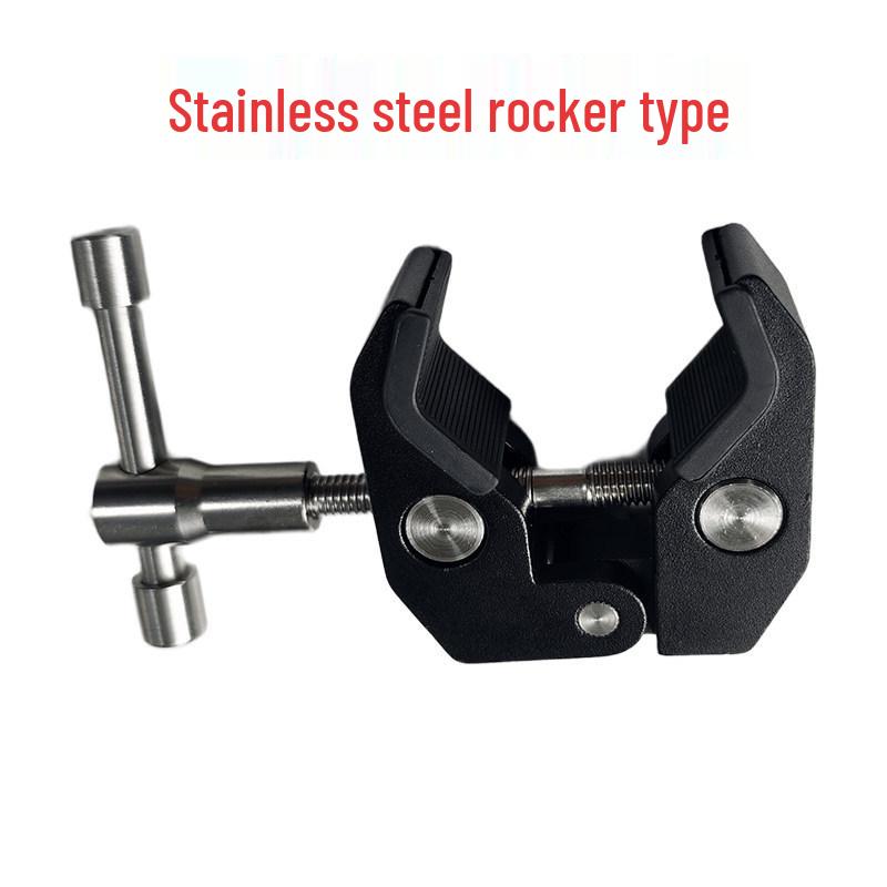 

Outdoor Stainless Steel C-Type Crab Claw Luggage Rack: Versatile Photography and Fixing Clamp.