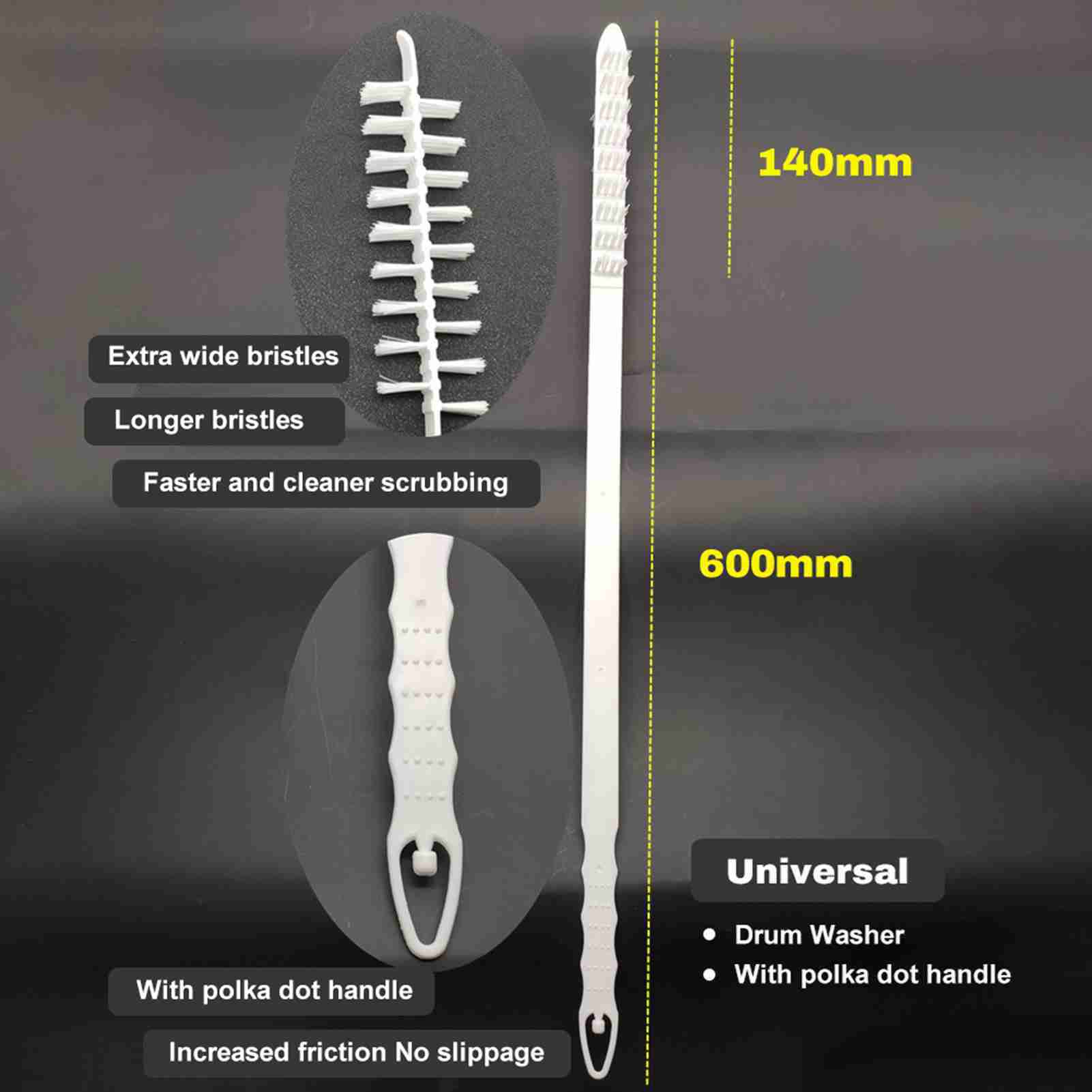 

Washing Machine Cleaning Brush Household Durable Nylon Crevice Brush Tools Rolling Washing Machine Cleaning Tool белый