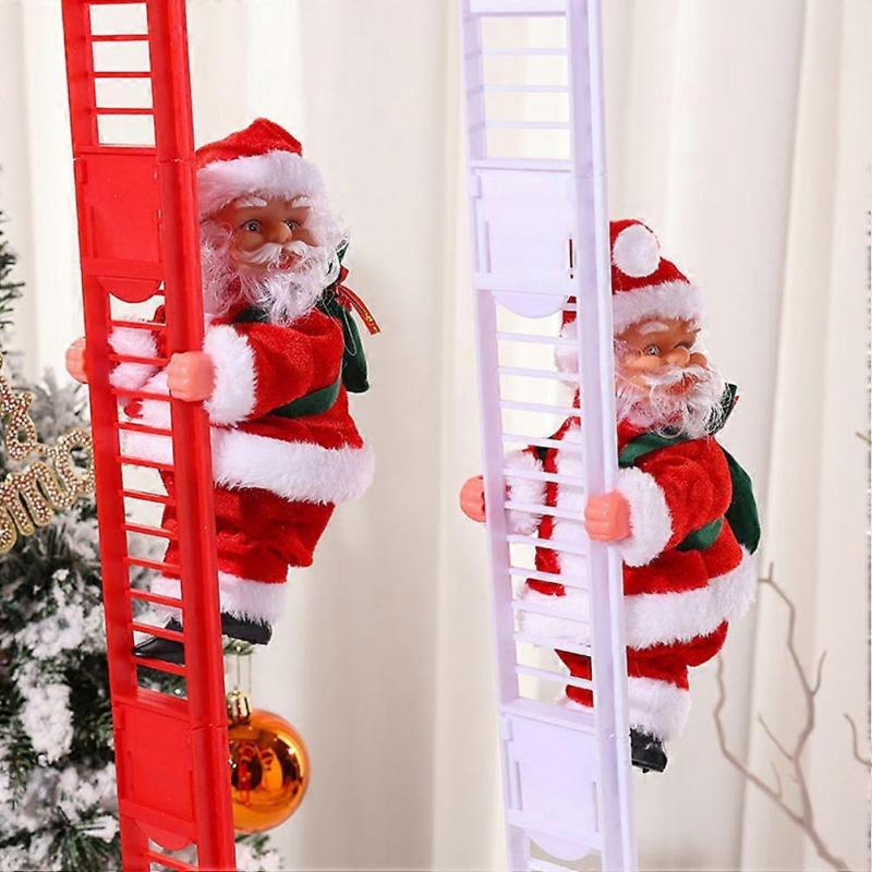 Christmas Electric Santa Claus Doll Climbing Santa Claus Doll Xmas Decoration