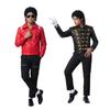 Фільм Майкл Джексон Beat It Червона куртка Чорний плащ Перука для дітей Хлопчиків Хеллоуїн День народження Різдвяна вечірка Костюм