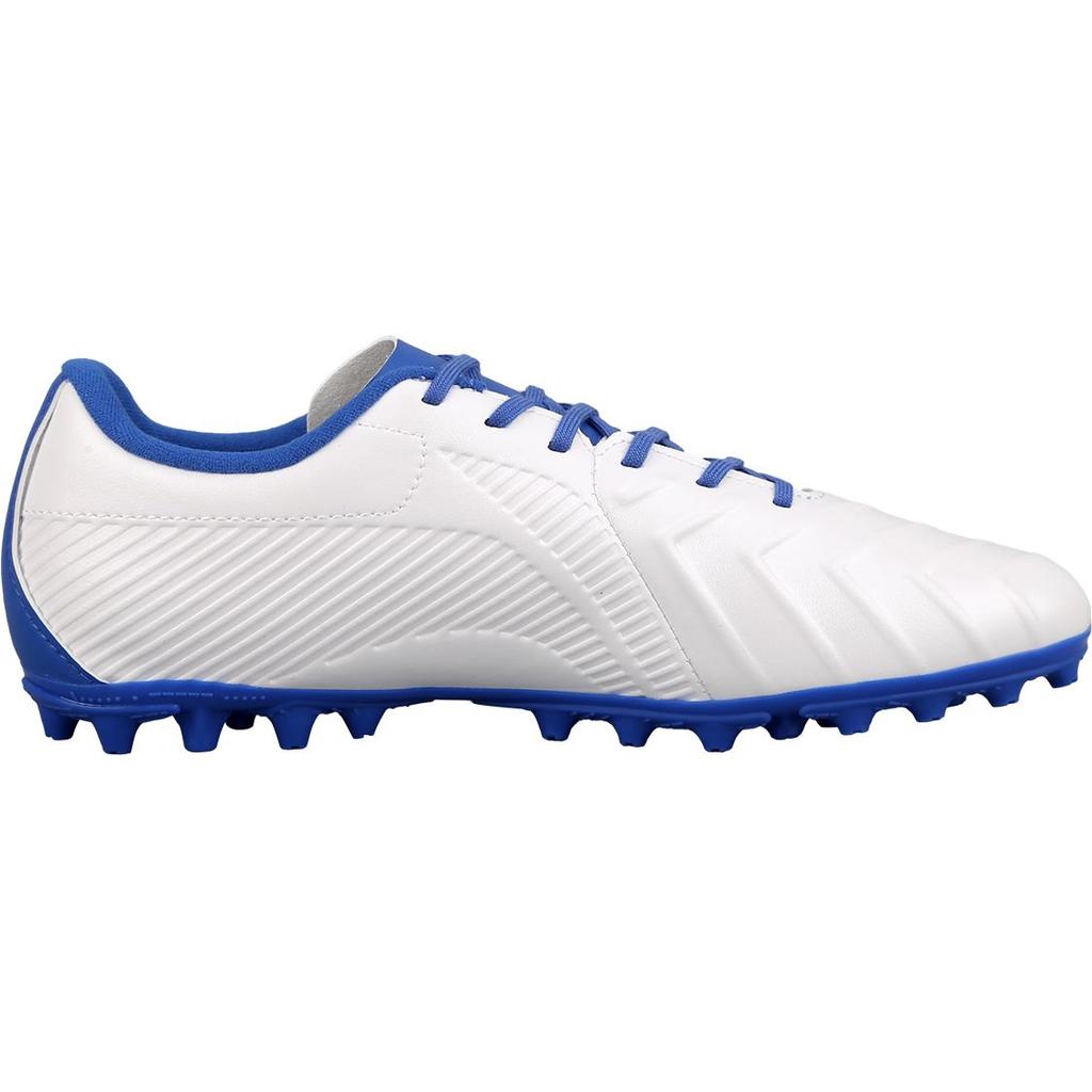 Li Ning Kids MG Stud Mid-Range Short Grass Training Shock Absorption Low-Top Basketball Shoes Kids Basketball Shoes Blue-and-White-Porcelain YSFT014-2