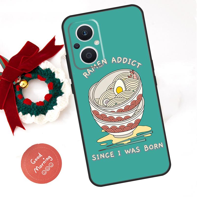 Eating Ramen Noodle Lovers Funda For OPPO Reno 13 F 14 10 11 12 Pro 12F 11F 14F 7 8 Lite OPPO Find X9 X8 X6 X5 Pro Case