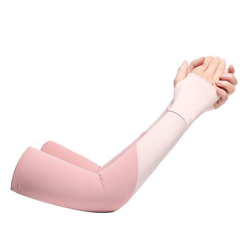 Sunscreen Ice Sleeves for Women's Thin Sleeves Fashionable and Versatile UV Rays for Summer Driving Long Hand Arm Protection