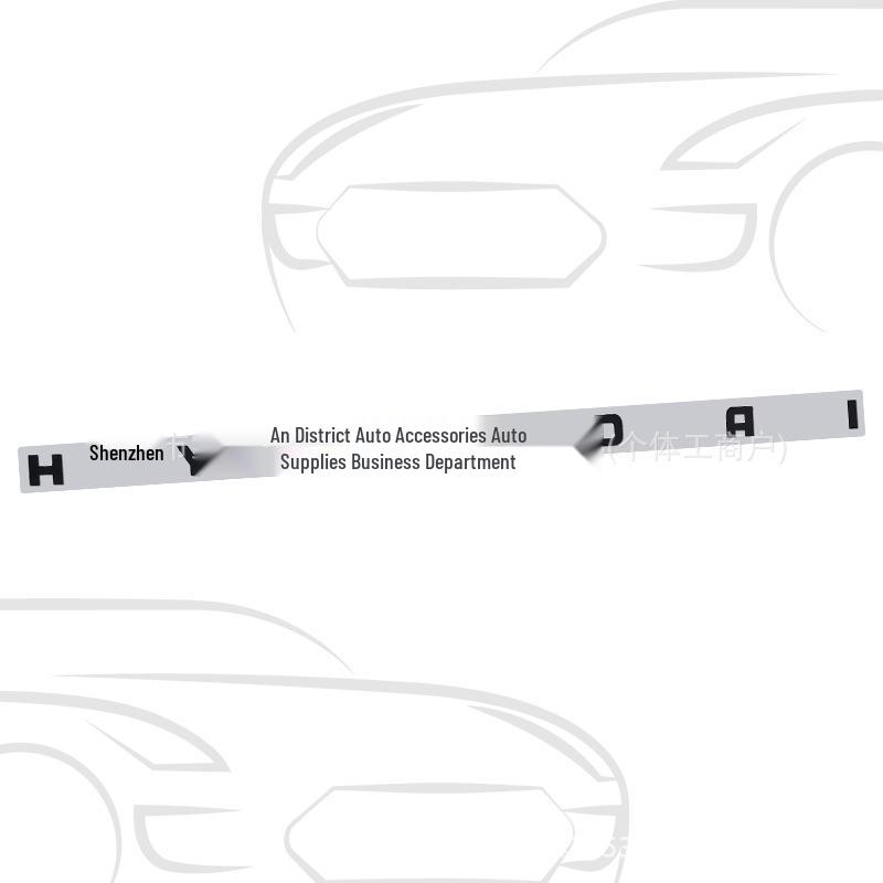 Elantra ve Sonata için Modern Alüminyum Alaşımlı Kaput Amblemi Çıkartması