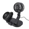Car Dual Hd   Circulator Fan USB Powered Dashboard Cooling   Circulator Fan Electric Car Cooler Fan