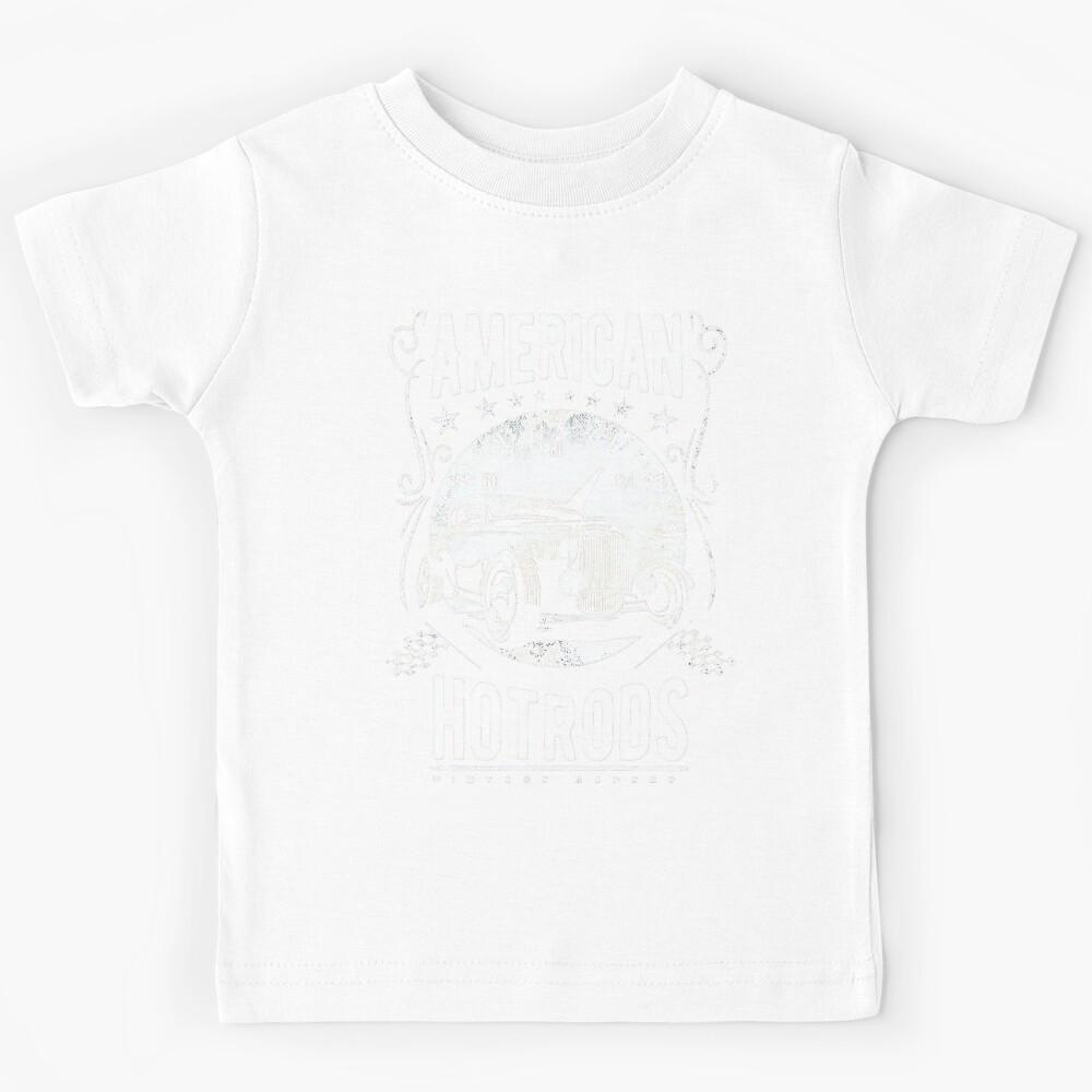 Car Drag Hot Muscle Racing Vintage Rod Kids T-Shirt 170