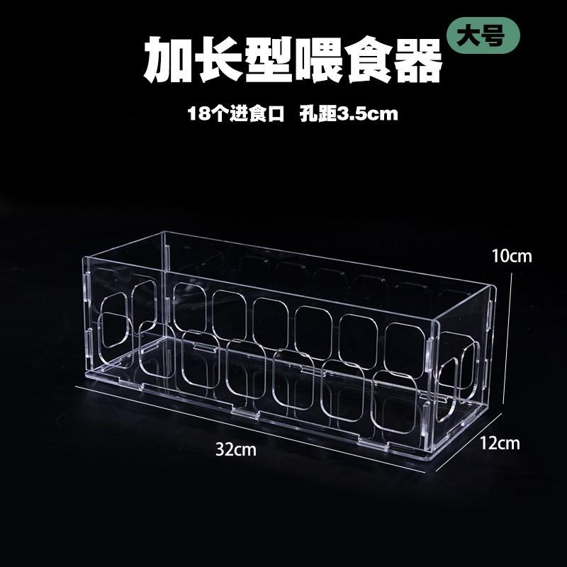 Acrylic Turtle Feeding Dish Small Land Aquatic Turtles Yellow-Margin Box Pet Reptile Food Bowl