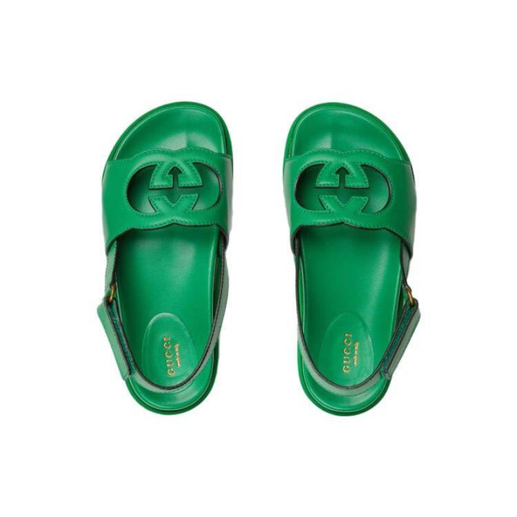 Gucci Wmns Sandal 'Interlocking G - Green' Women's 738687 US000 3727