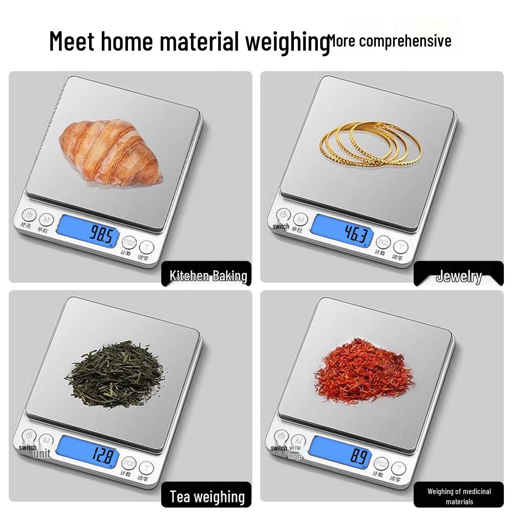Stainless Steel Electronic Kitchen Scale for Baking and Coffee