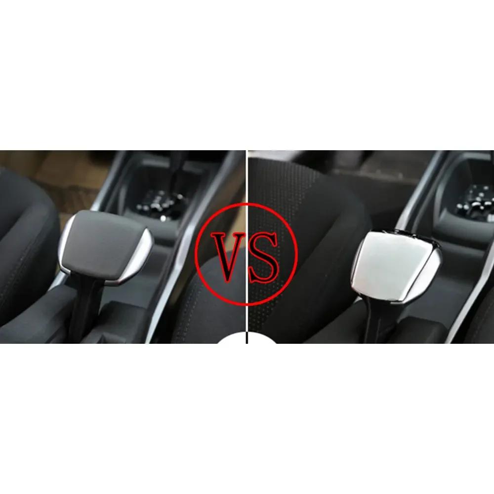 Car Handbrake Cover Sticker for Peugeot 2008 2014 2015 2016 2017 2018 ABS Handbrake Decoration Trim Protector Accessories