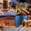 Solar Powered Christmas Snowman Lawn Stake Light Outdoor Garden Decor Ground for Yard Patio Holiday Atmosphere Lighting