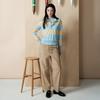 MunSingwear Women S Woven Hem Variated pantS Beige Mr222lpt45