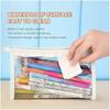 GLUN Stationary Transparent Pouch with Zipper Closing for Girls & Boys, Pouch for School, Collage, Office, Cosmetic Use