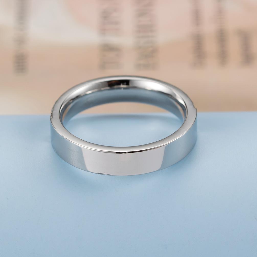 Inlaid Black Diamond Unisex Couple Ring with Full Diamond Jewelry Accessories