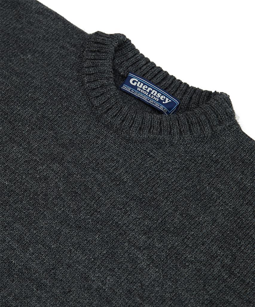 Geonjiulleunseu Crewneck Wholegarment Sweater - Charcoal