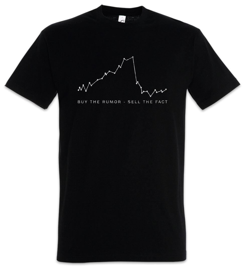 Buy The Rumor Sell The Fact Herren T-Shirt Kurse Bullen Aktie Chart Börse Bulls S
