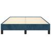 Bed Frame without Mattress Dark Blue 120 x 190 cm Velvet