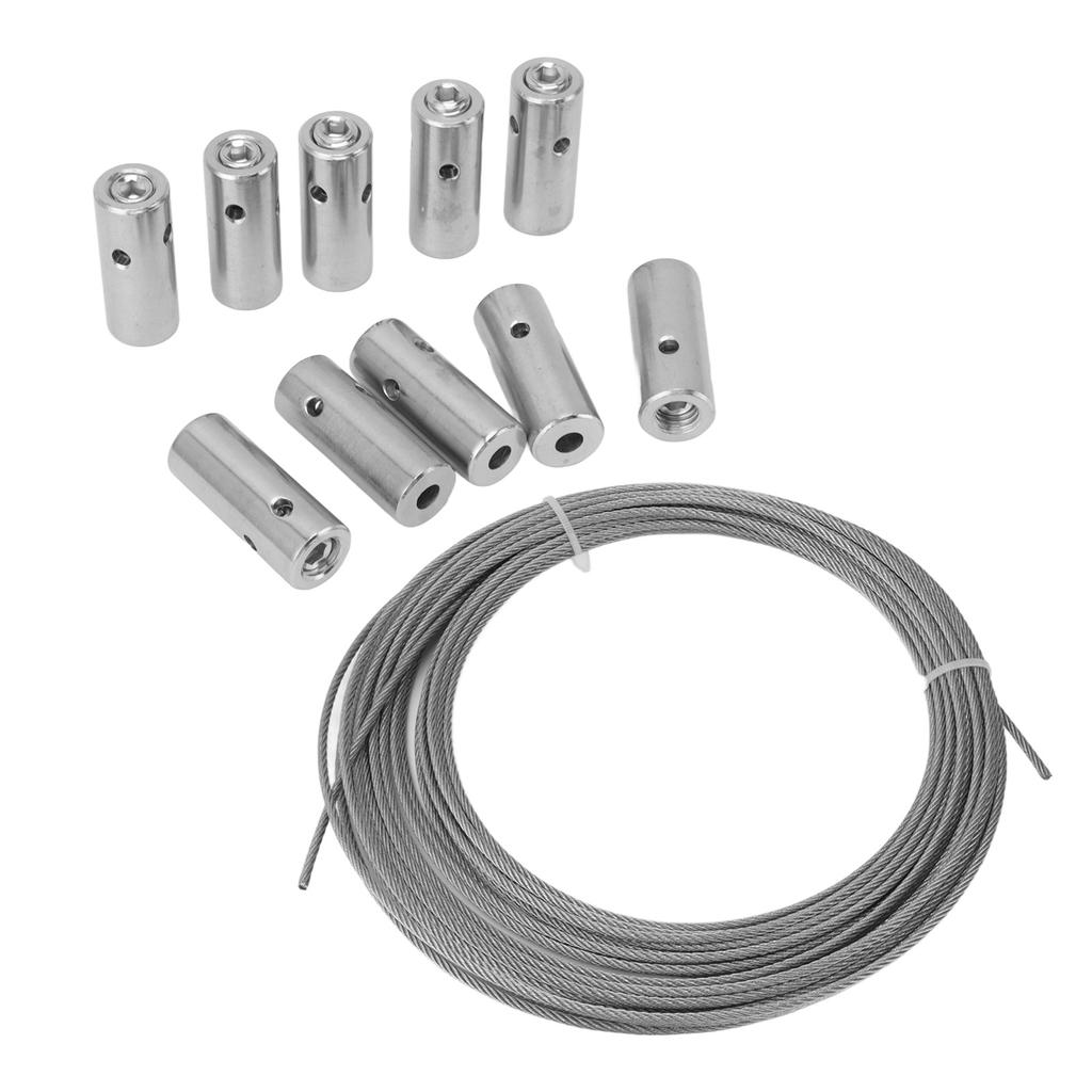 Wire Trellis for Climbing Plants Outdoor Stainless Steel Fastener Green Wall Trellis Kit Cross