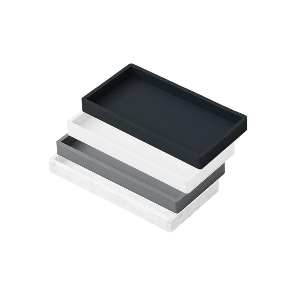 Nordic Style Marble Silicone Tray for Living Room, Bathroom, or Vanity