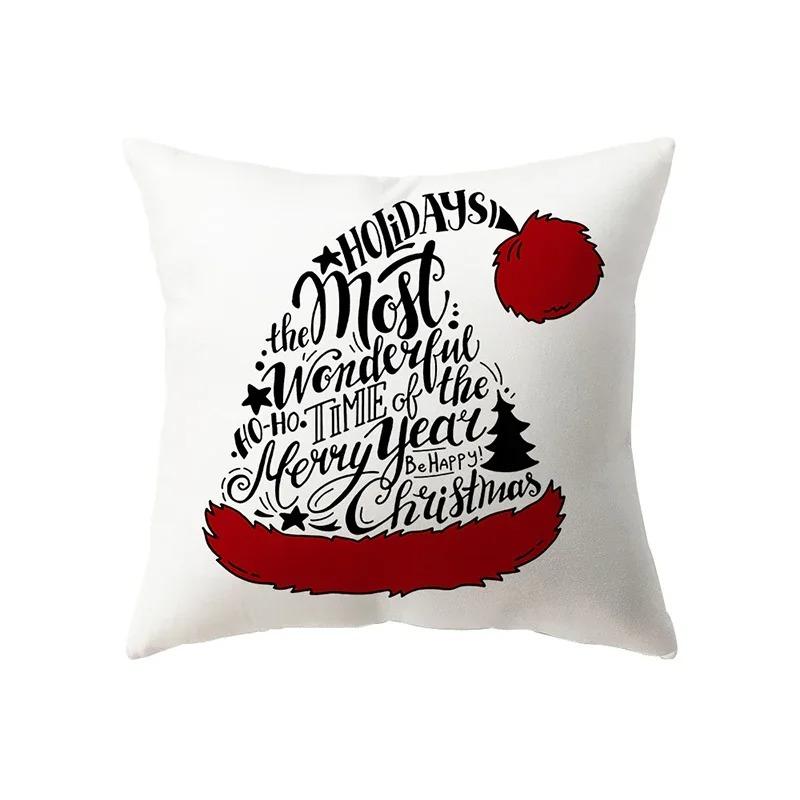 

Taies d Oreiller sur le Theme de Noël, Ornements de Voiture, Bureau, Père Noël, Salon, Canapé, Maison 60x60cm