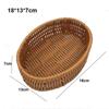 Khaki Brotfrucht Gemüsekorb Härte Rattan Korb Restaurant Serviertisch Tischplatte Präsentation