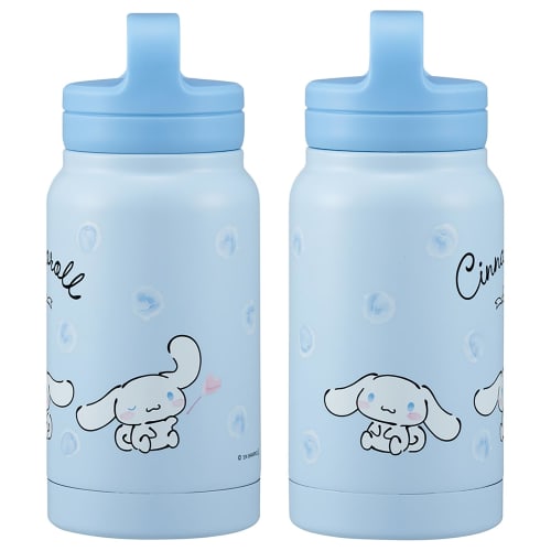 Skater Insulated Stainless Steel Mug Bottle, 350ml, with Screw Handle, Sanrio Cinnamoroll Watercolor Cosmetics, STSC4