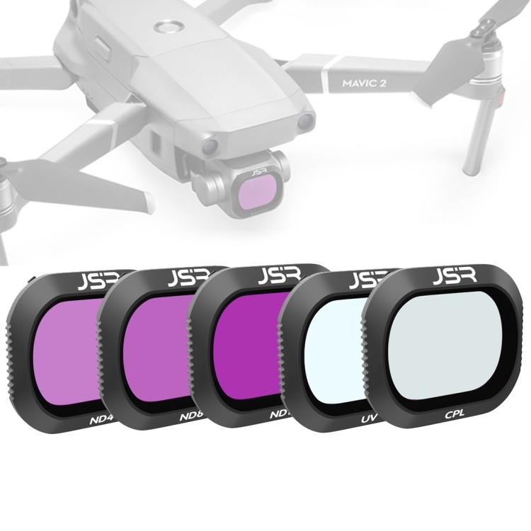 JSR Drone 5 In 1 UV+CPL+ND4+ND8+ND16 Lens Filter for DJI MAVIC 2 Pro