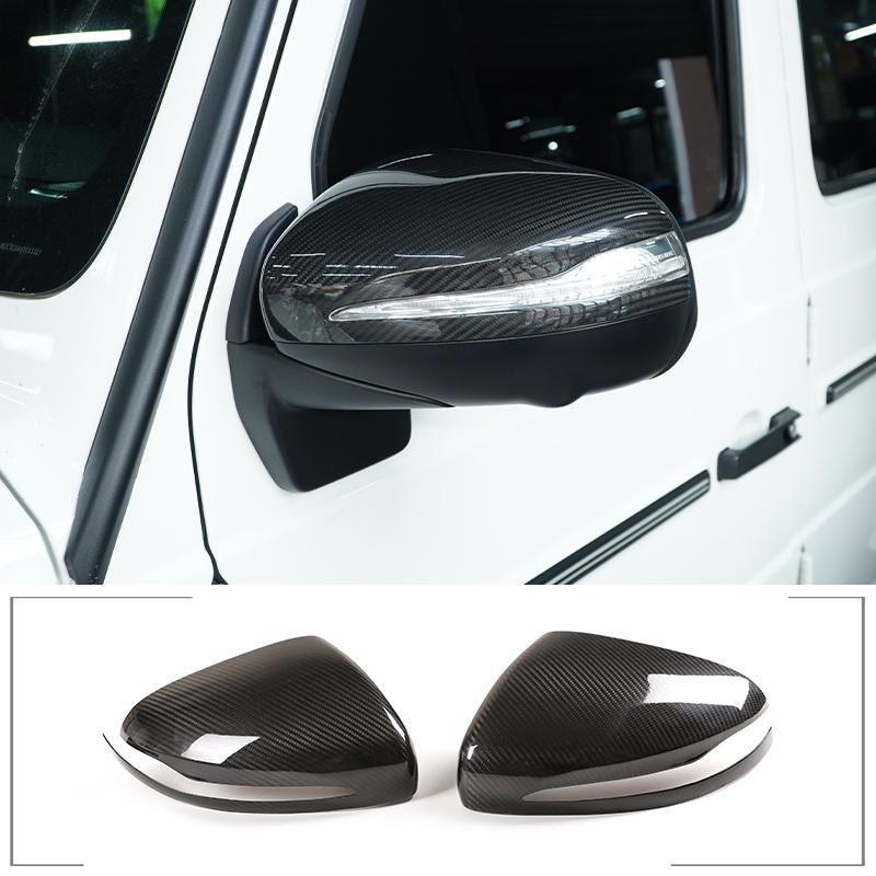 For Mercedes-Benz G-Class 2019-2020 Interior Exterior Decoration Accessories W463 G350 G500 Real Carbon Fiber Protection Sticker