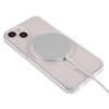 For iPhone 13 6.1 Inch Clear Case Compatible with MagSafe WANLONFENG LM2 Series Phone Cover (Big Lens Hole)