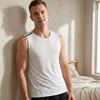 Męski Tank Top na Siłownię Oddychający Bez Rękawów Koszulka Sportowa Siateczkowa Tkanina Chłodząca Luźny Krój Letnia Koszulka do Treningu Plaży Sportów na Świeżym Powietrzu