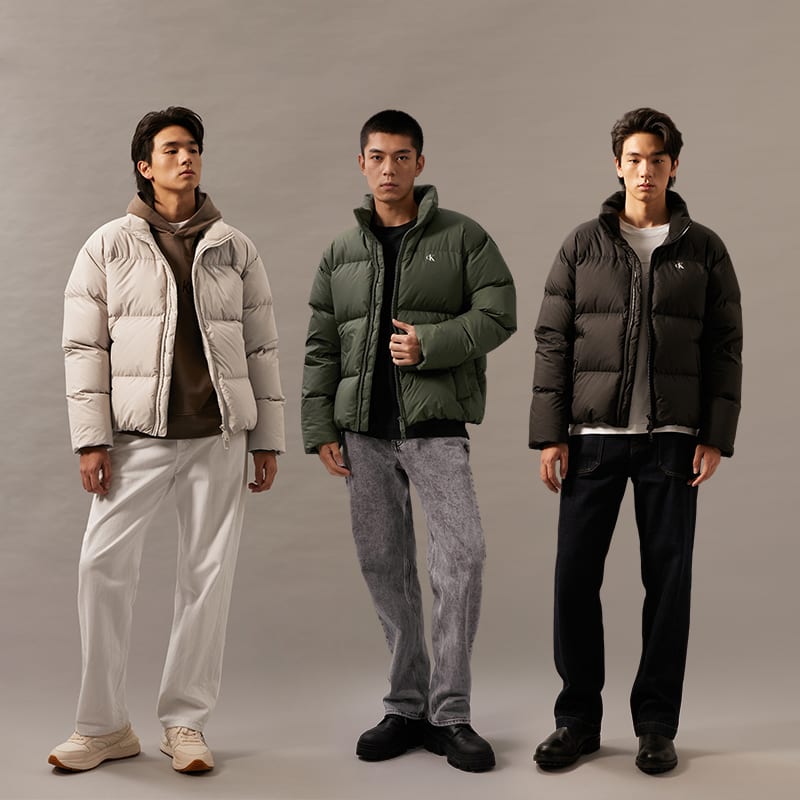 Calvin Klein Down Jackets Men's Stand Collar Moderate J326811