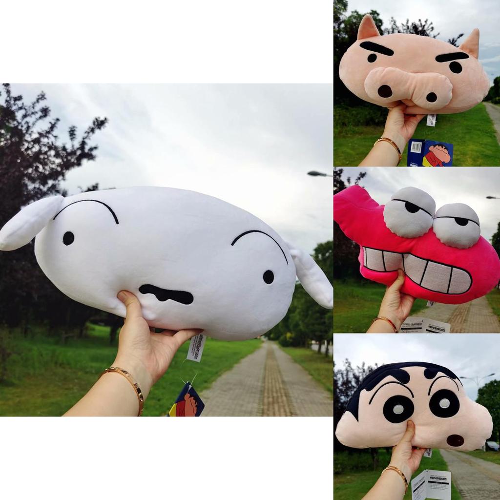 Crayon Shinchan Plush Car Headrest Pillow With Pp Cotton For Vehicle Seat Decor Special Characters Included